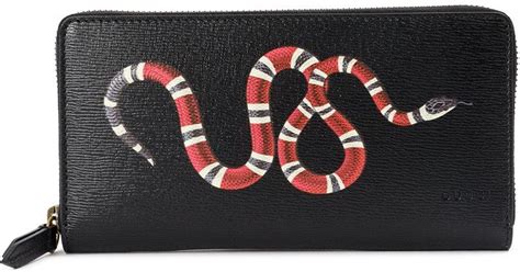 gucci snake waller|gucci kingsnake men's wallet.